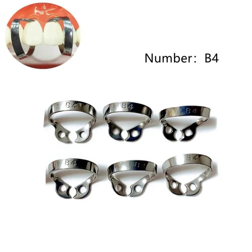 Abrazaderas de dique de goma Dental B4, abrazadera endodóntica Brinker, instrumentos quirúrgicos