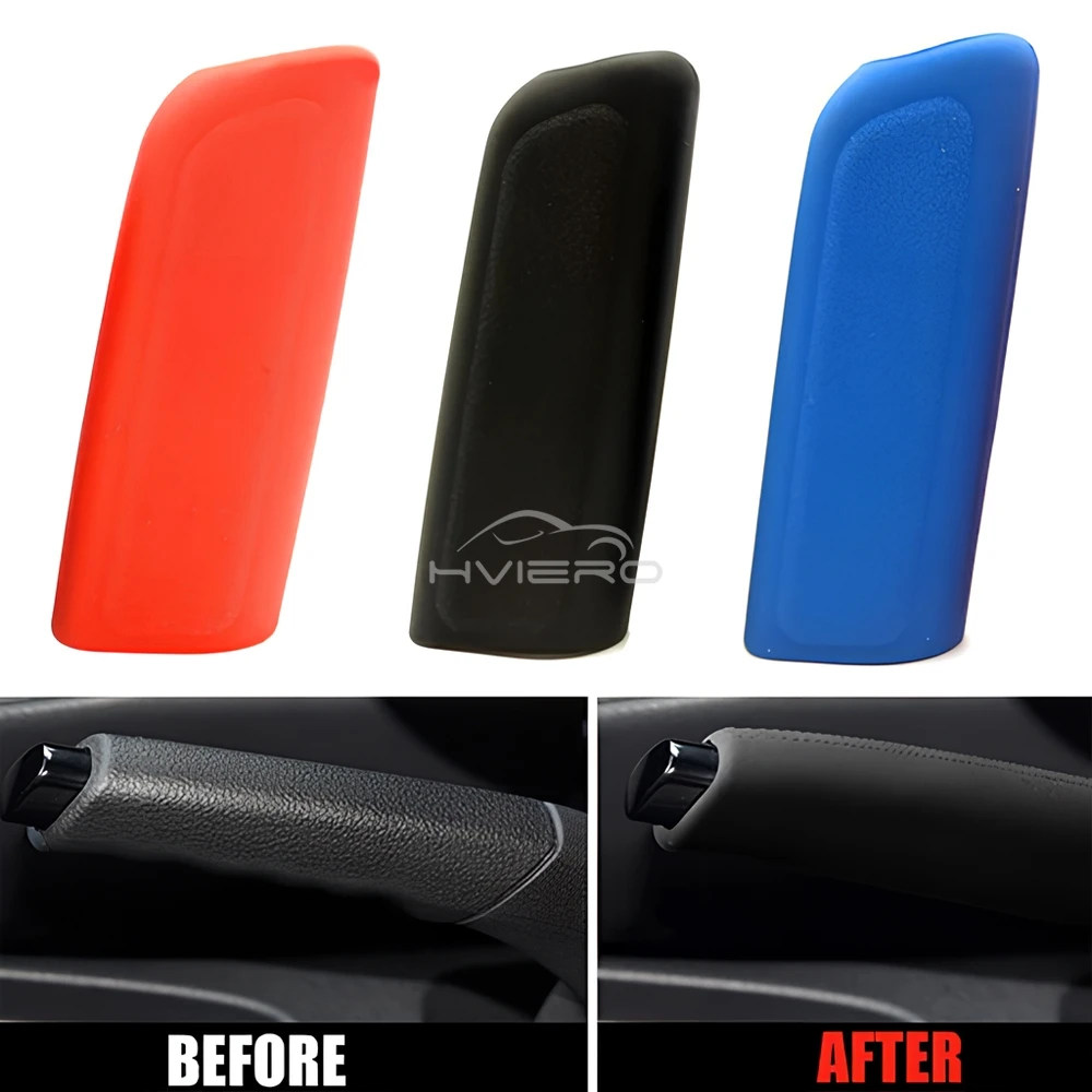 Car Hand Brake Covers Soft Auto Manual Silicone Shift Glove Gear Head Knob Cover Handbrake Sleeve Case Skin Protector Universal