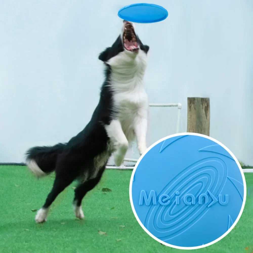 Dog Frisbeed Toys Multicolor Pet Dog Outdoor Game Flying Discs Trainning Interactive Toy Bite Resistant Flying Disc Pet Supplies