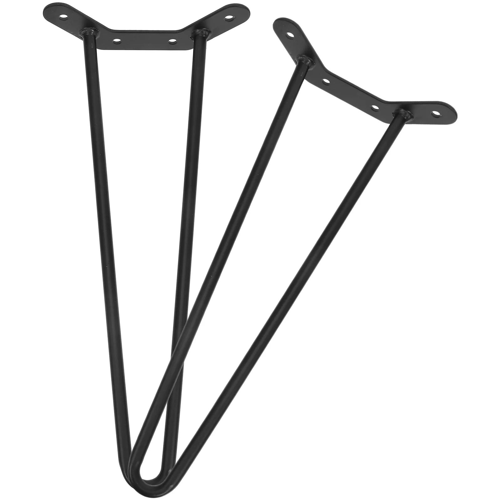 2 قطعة أرجل الطاولة الصناعية أرجل قطع الأثاث المعدنية القوية للمكتب طاولة عداد مقاعد البدلاء الصلبة الحديد بناء خفيفة الوزن المحمولة سهلة #4