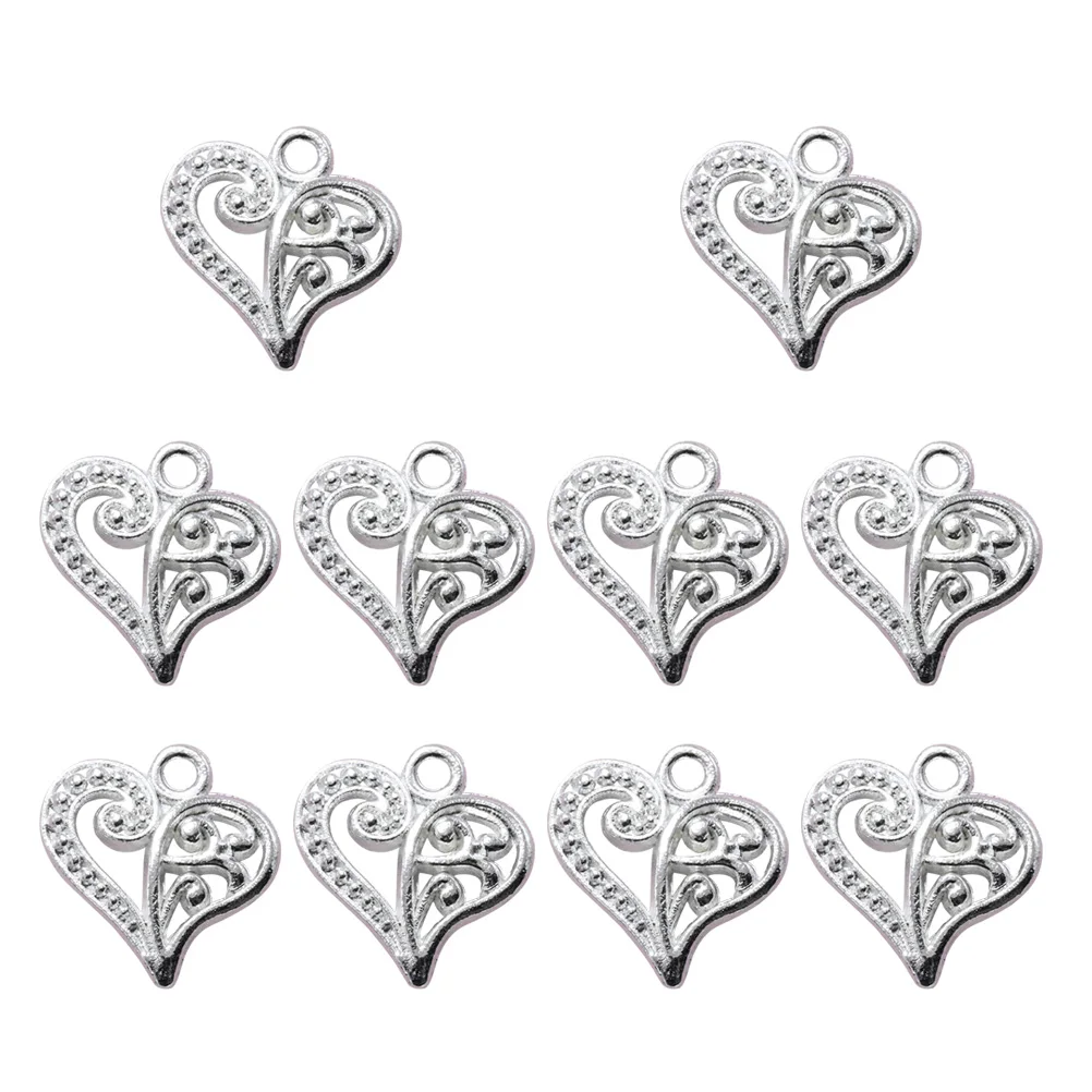 

10pcs Charms Alloy Necklace DIY Charm Pendant Charms Silver Color Diy Charm Pendant Set Jewelry Making Craft Supplies
