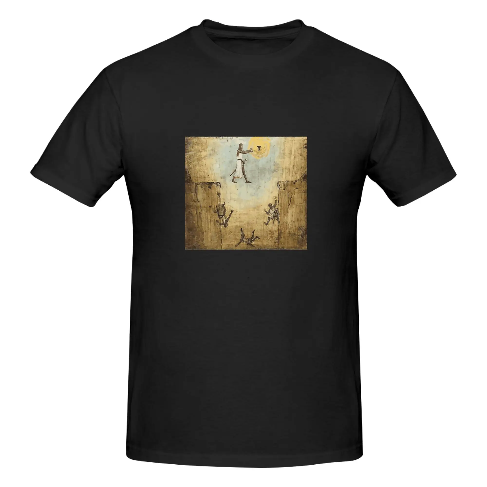 Funny Jump of faith  Men's Printed T-Shirt Unisex T shirtSimple