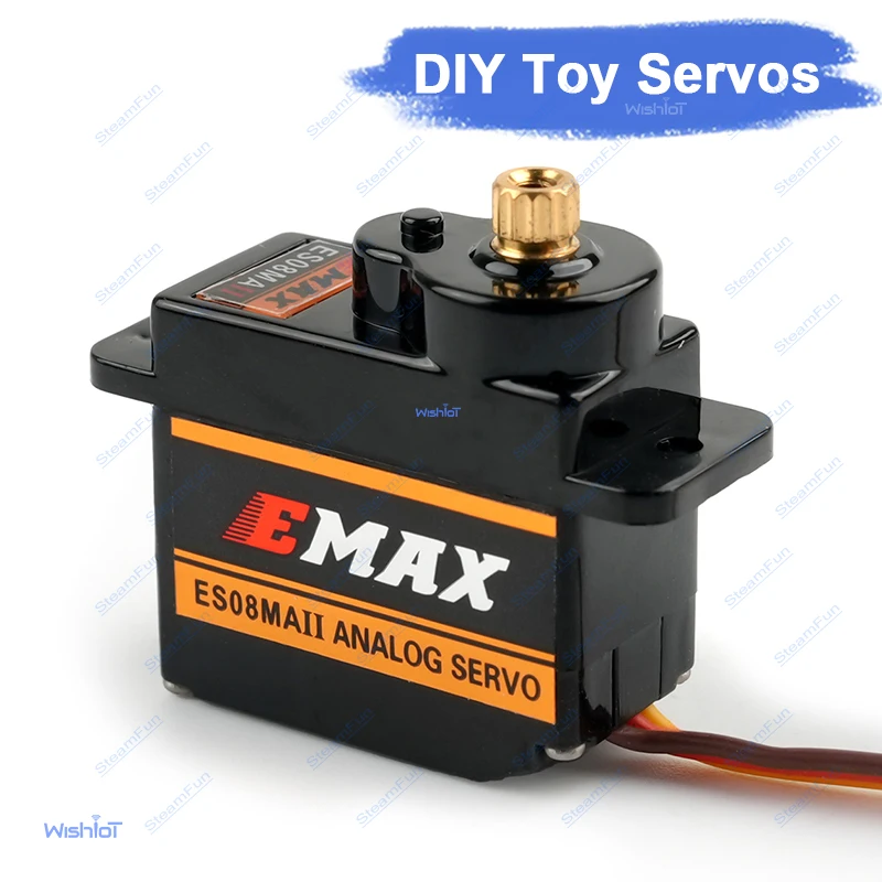 ES08MA II 9g Micro Analog Servo Metal Gear High Performance Mini Motor For Fixed Wing Airplane RC Model DIY Accessories Parts