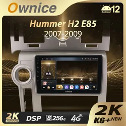 Ownice-車載マルチメディアビデオプレーヤー、k6 2k、8g 256g、ラジオ、ステレオ、Android 12、No 2 Din、DVD、ハマーh2 e85 2007 - 2009