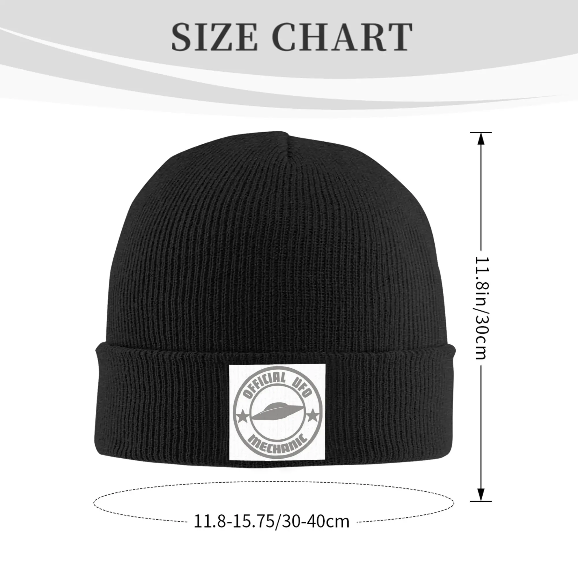 Official UFO Mechanic Winter Skullies Beanies Hat Warm Autumn Knitted Hats Bonnet Caps for Women Men