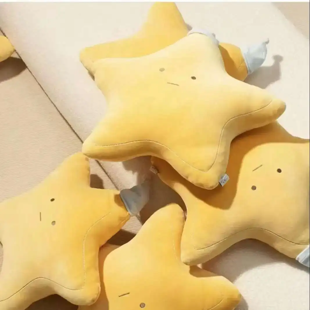 48CM Cartoon Anime Cute Star Peluche Bambola Cuscino per I Bambini Leniscono e Dormire con Pentagramma Giocattoli Regali di Festival Bambola Fatta a Mano