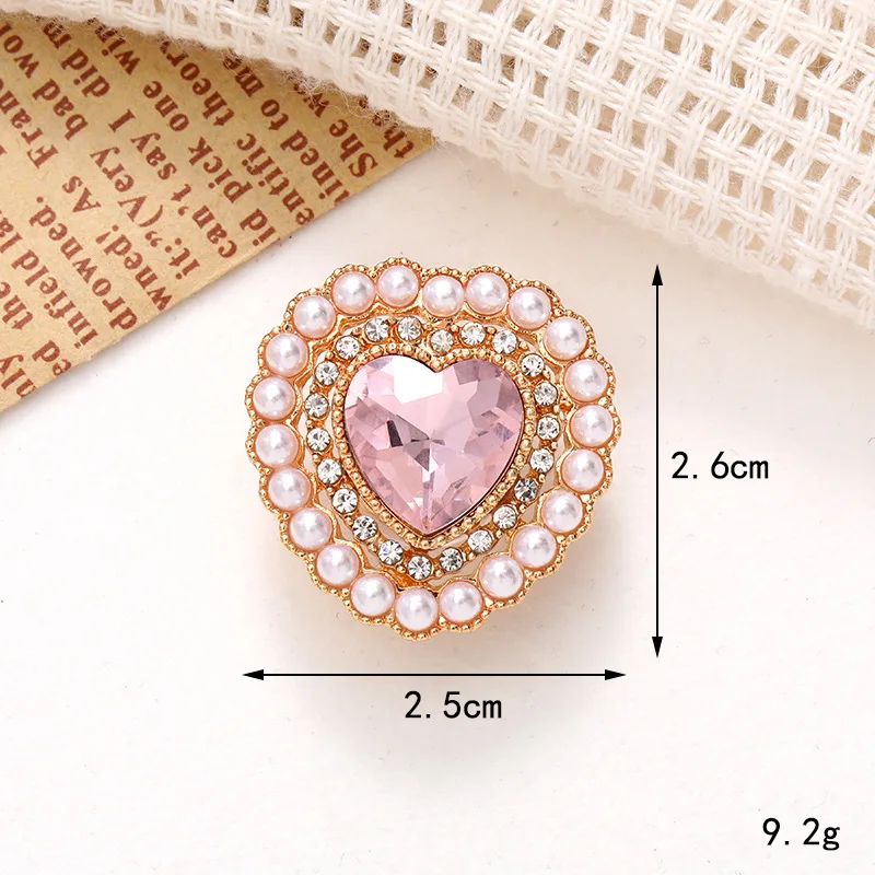 2pcs lot gem rhinestone crystal diamond perfume shoes charms buckles Accessories for bag box clogs shoe Decorations DIY gifts