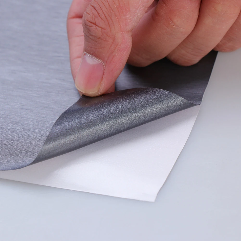 

2 Sheets Brushed Texture Roll Scratch Resistant Self Adhesive Flexible Car PVC Film for Vehicle Decoration Sticker