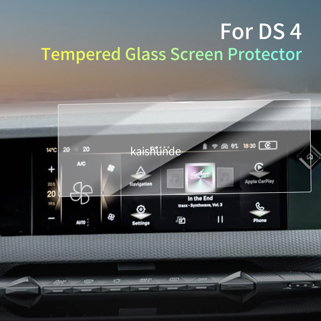

Car Stickers Meters Protector For24 DS4 Tempered Glass Protective Film Display Navigation Vehicle
