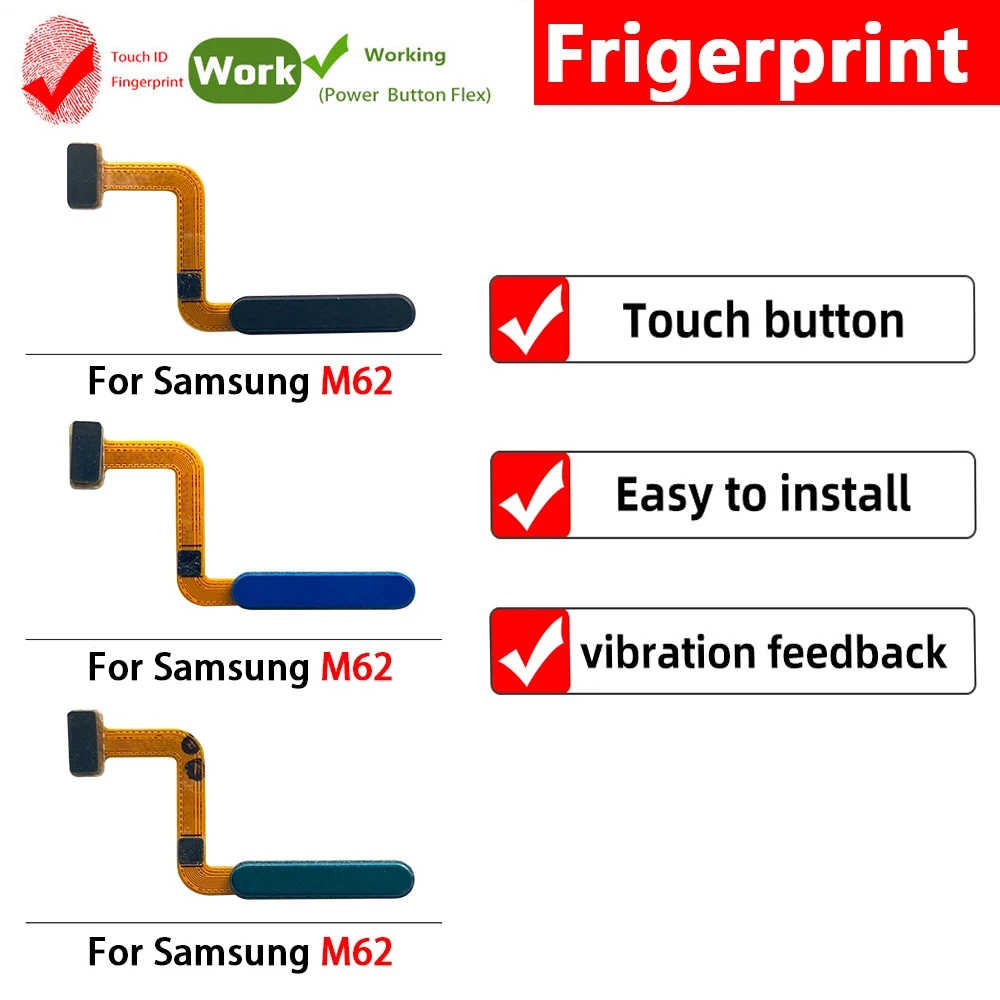 20 قطعة ، بصمة الاستشعار المنزل العودة مفتاح القائمة زر فليكس لسامسونج M11 M12 M13 4G M14 M15 M23 M52 M22 M54 5G M35 M32 M34