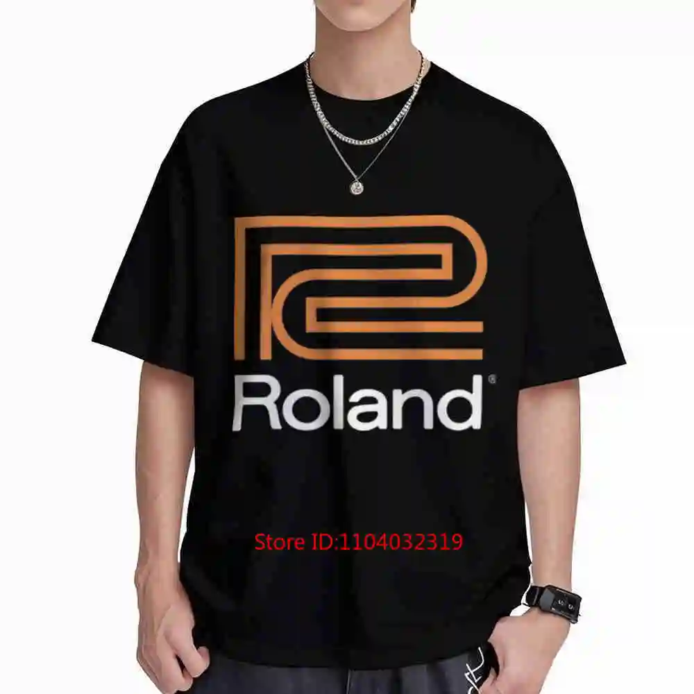 Roland Drums Synth DJ EDM Short Sleeve Tee 100% Cotton T-Shirt