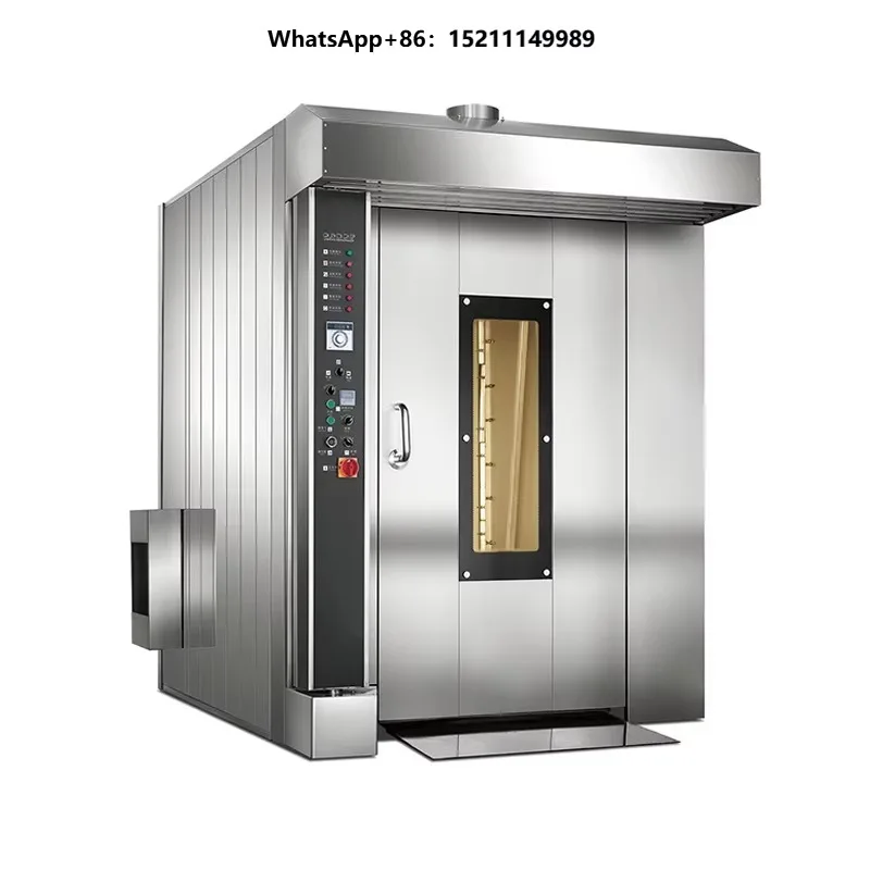 Industrial Cooking Equipment Rotary Rack Oven Electric Bread Rotary Baking Oven 32 Tray for Baking With burner