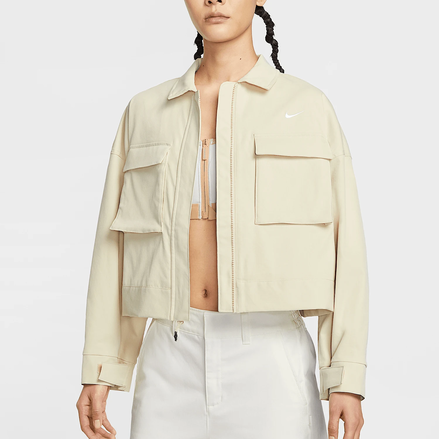 

Nike genuine Sportswear Women's Cargo Woven Cropped Jacket IF0614-229