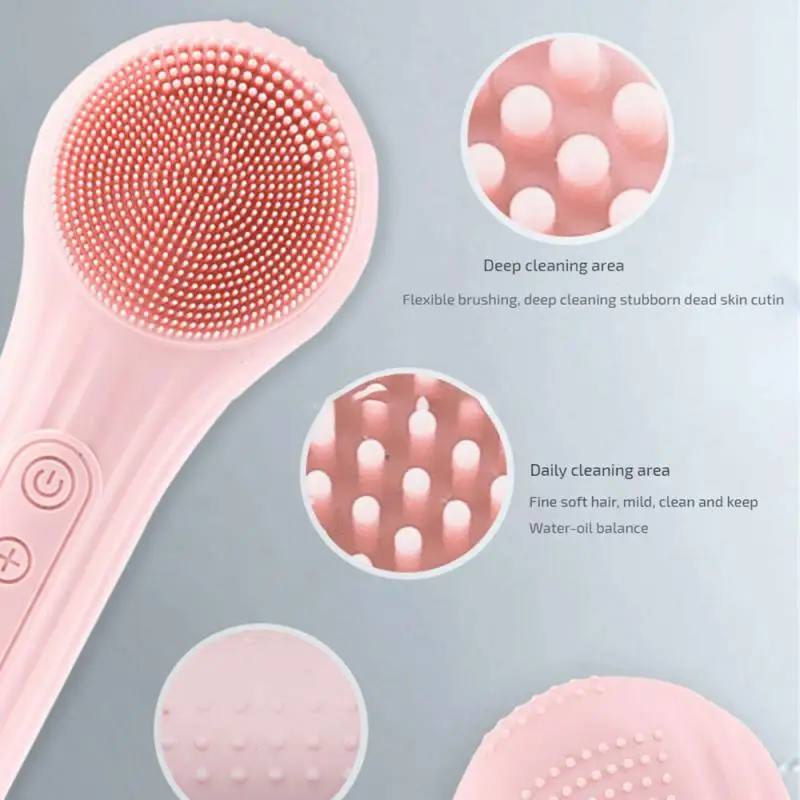 Brosse nettoyante magnétique en silicone souple, appareil pour livres qualifiée aux, vibration sonique pour la peau, beauté à domicile