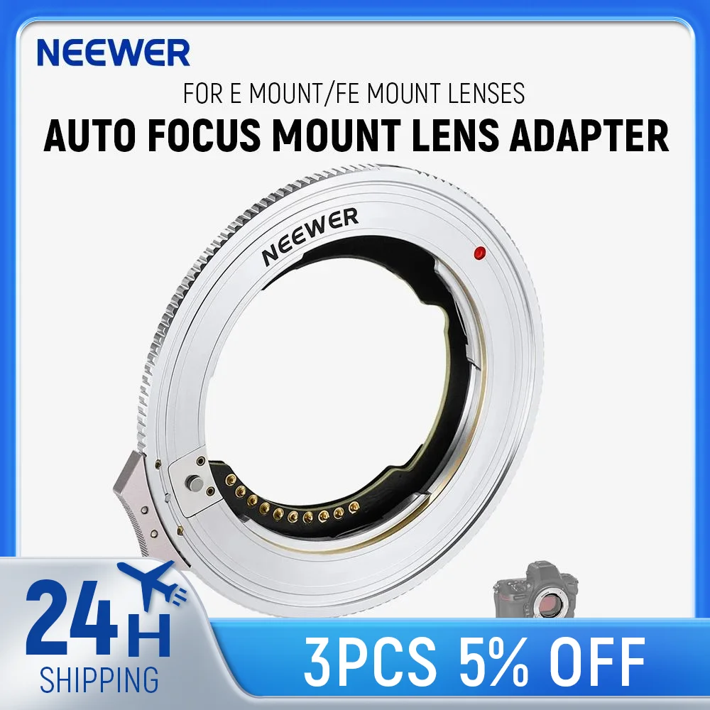 NEEWER FE/E Mount Lens to Z Mount Camera Autofocus Adapter with Firmware Compatible with Tamron Sony Sigma FE/E Lens Nikon