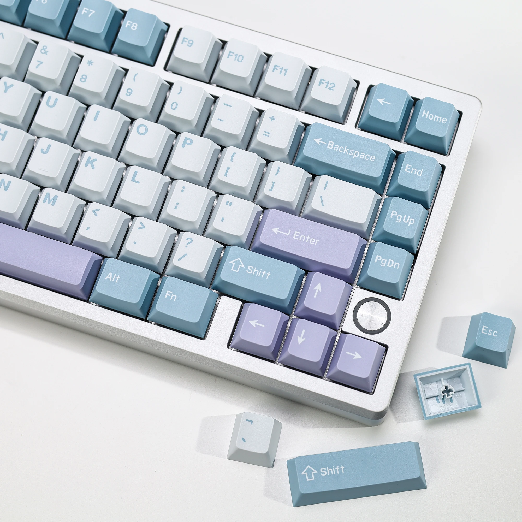 KBDiy GMK Illusion Keycap Cherry Profile Double Shot PBT ISO Keycaps For Gamer Mechanical Keyboard Kit Gaming Point Retro Keycap - view 6