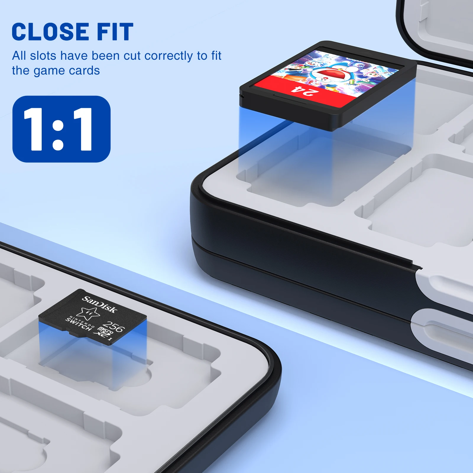 Защитный чехол для игровых карт Nintendo Switch OLED/NS/Lite 72/48/24 в 1