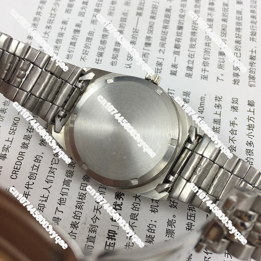 Original stock, watch all steel silver surface single calendar manual mechanical watch diameter 36mm