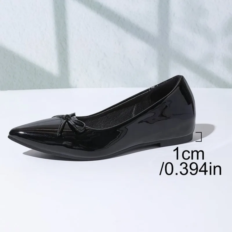 Scarpe basse da donna 2025 Nuove scarpe basse con fiocco per donna Ballerine Punta a punta Slip On Flat Mocassini casual Scarpe da ginnastica comode da donna_voghion.com