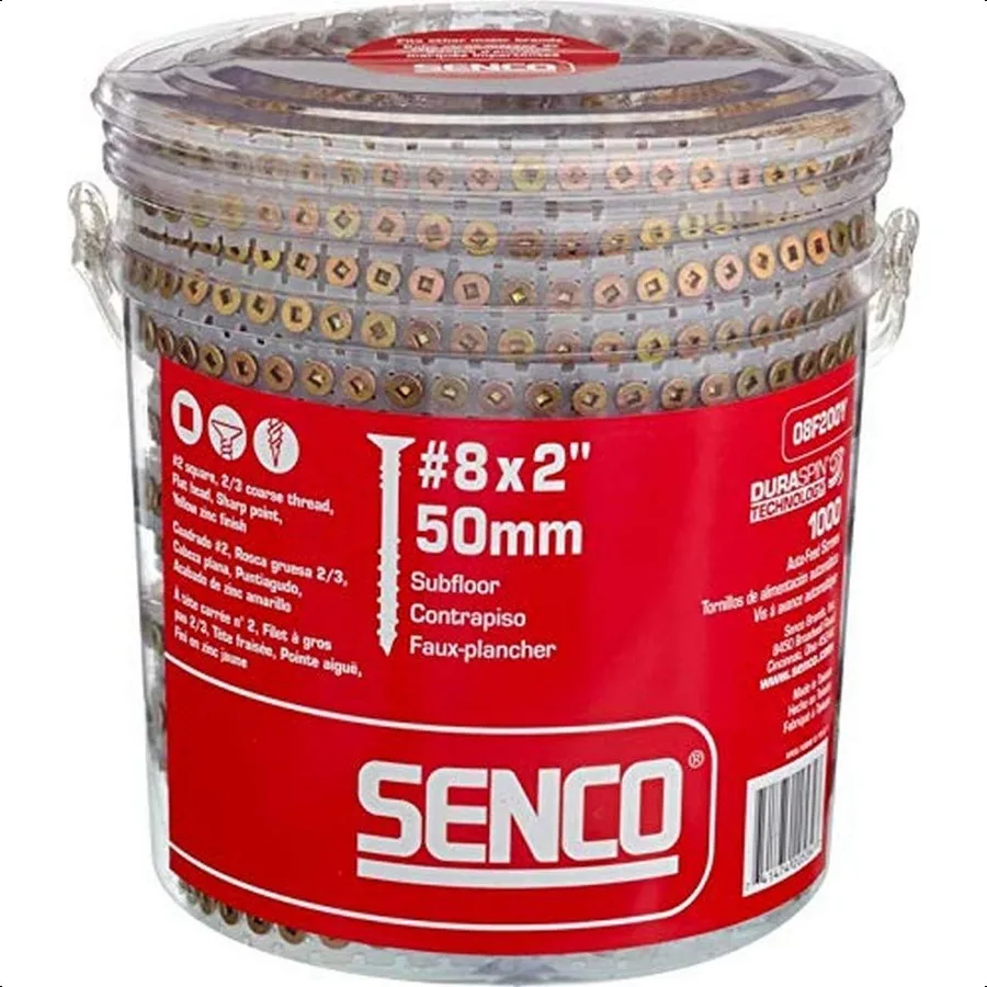 

Senco 08F200Y Duraspin Винт с подполом 8 на 2, 1 коробка 000 м
