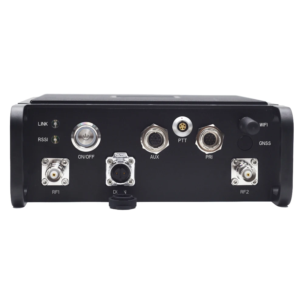 Software Defined Radio 40W MIMO Mesh COFDM Vehicle Mounted Long Range Video Transmitter with AES Encryption Definition Receiver