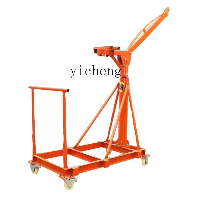 

XL mobile telescopic foldable feeding hoisting crane 220V hand crank decoration crane hoist