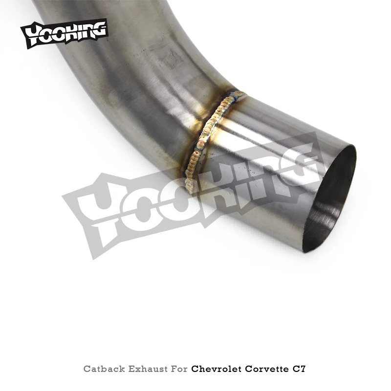 Custom Exhaust System For Chevrolet Corvette C7 6.2L 2014-2019 Stainless Steel Pipe Rear Catback Valvetronic Axle Back Muffler