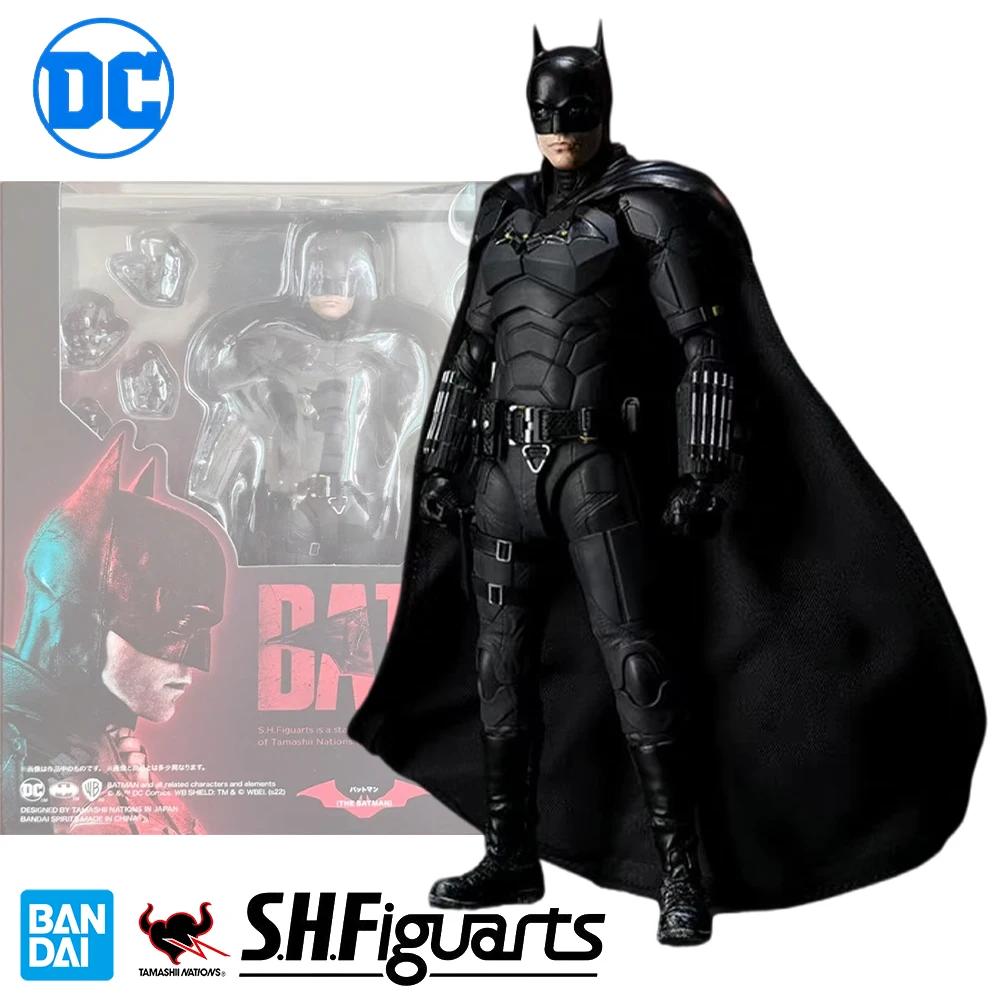 

Bandai Genuine DC The Batman S.H.Figuarts Robert Pattinson Batman Anime Action Figure Toys Collection Model Decorative Toy Gifts