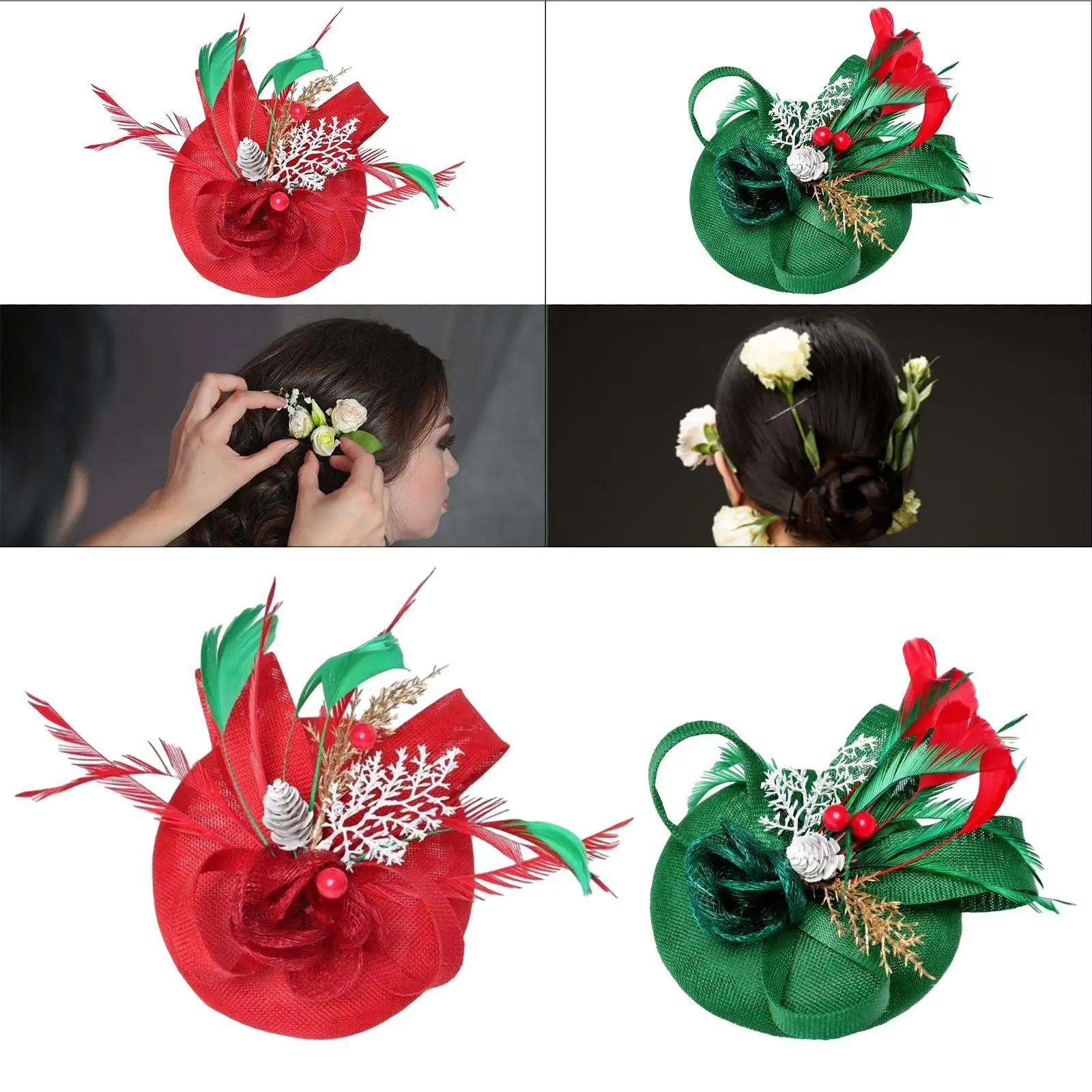 

Bride Hat Hair Clip Cosplay Creative Gift Top Hat Hair Pin for Party Performance