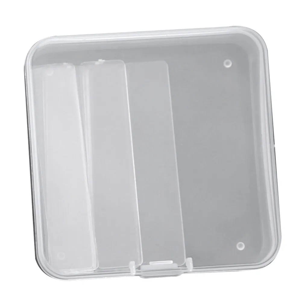

1Set Clear Acrylic Nail Tips Display Stand for Fake Nails Storage Portable Lightweight Manicure Tools Organizer Transparent Nail