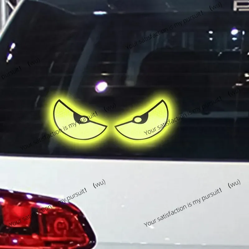 Car reflective stickers, safe driving at night, little devil, monster eye reflective, car scratch modeling, modified accessories
