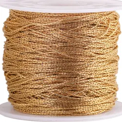 2m/lot 0.5mm Stainless Steel Tiny Cable Gold Chain Rope Chains for Diy Jewelry Making Supplies Necklace Earring Items Wholesale
