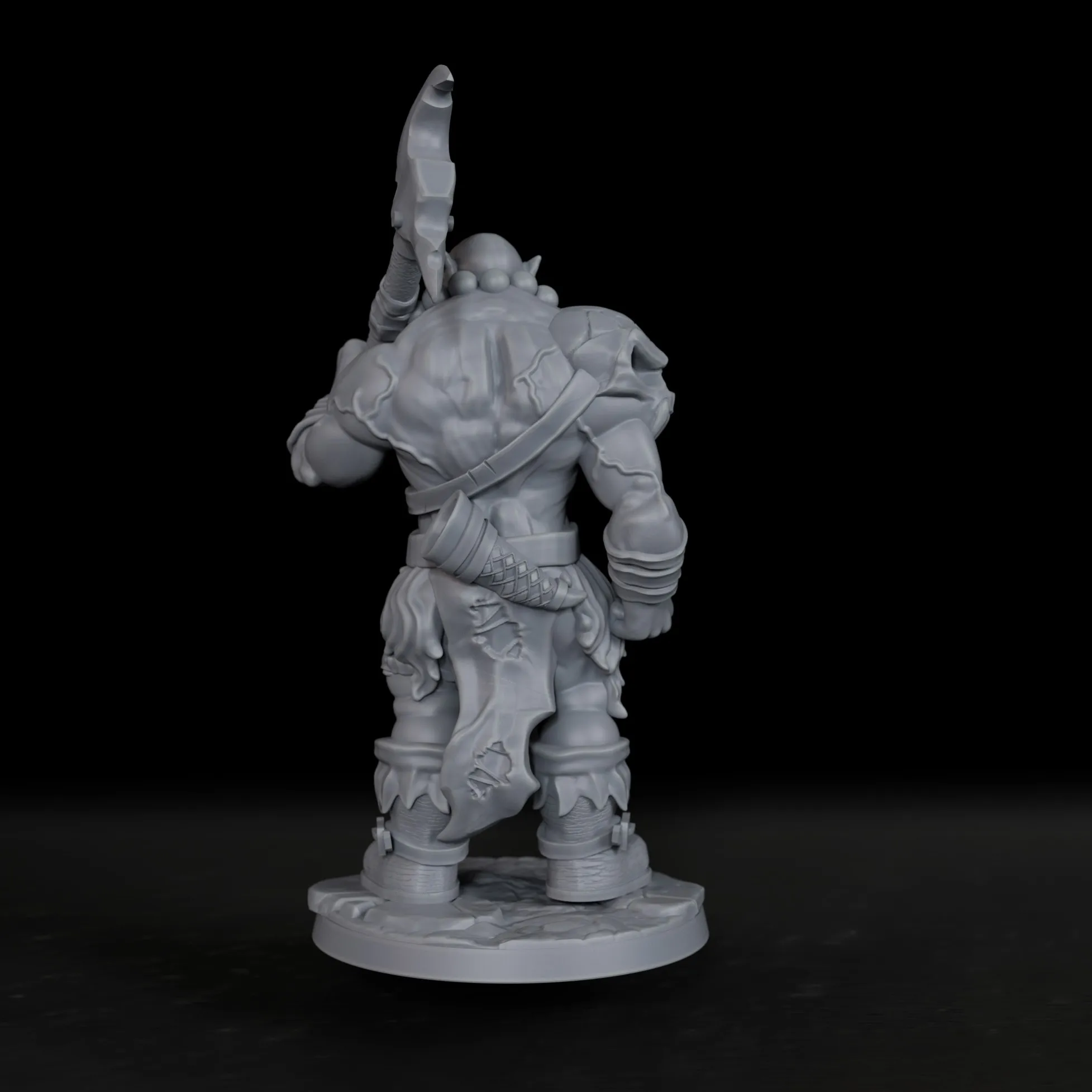 25mm TTRPG Orc Warrior Miniature - Collectible Gift for Board Game Players, Fits Various Classic Board Games view 5