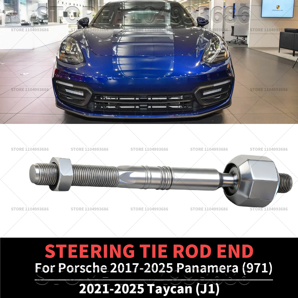 

For 2017-2025 Panamera (971) 2021-2025 Taycan (J1) Front Steering Tie Rod End Left And Right Universal OEM 971423810 971423810B