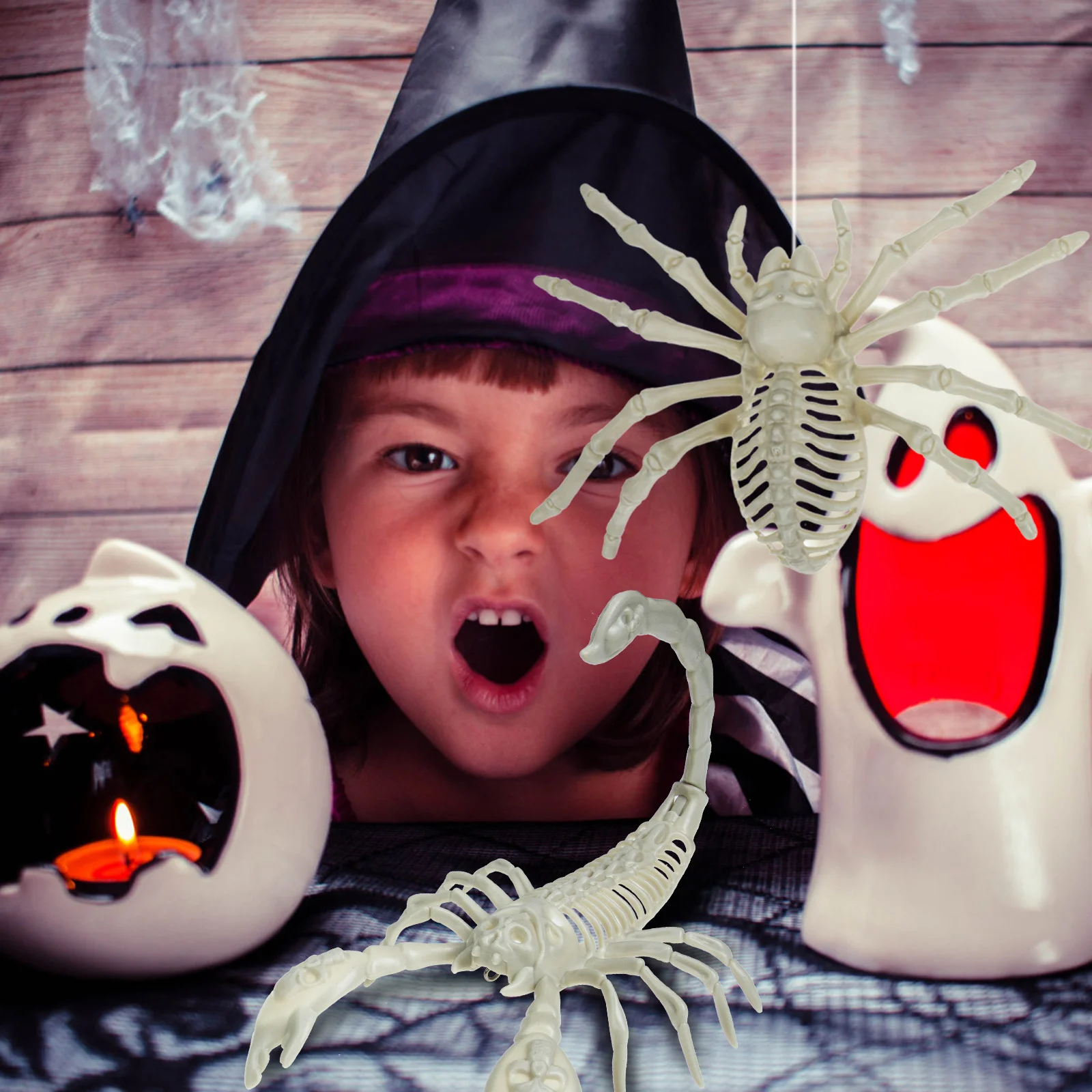 

Simulated Spider Scorpion Decoration Halloween Decorations Ornaments for Kids Elastic