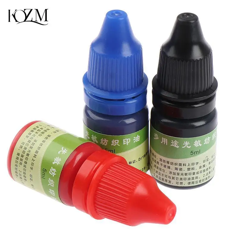 5ml Ink Textile Clothes Waterproof Ink Special Ink For Students Children Name Stamp Printing On Clothing Wash Not Fade