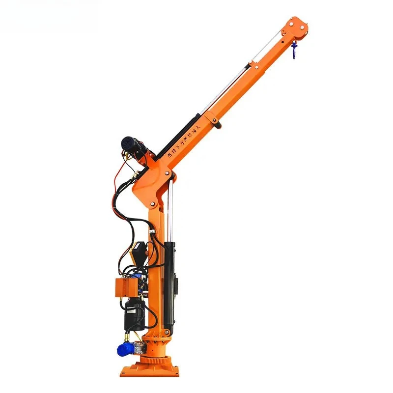 220 Mobile Mini Truck Crane Winch Remote Control Lift Fully Electric 12V Hydraulic Truck Crane