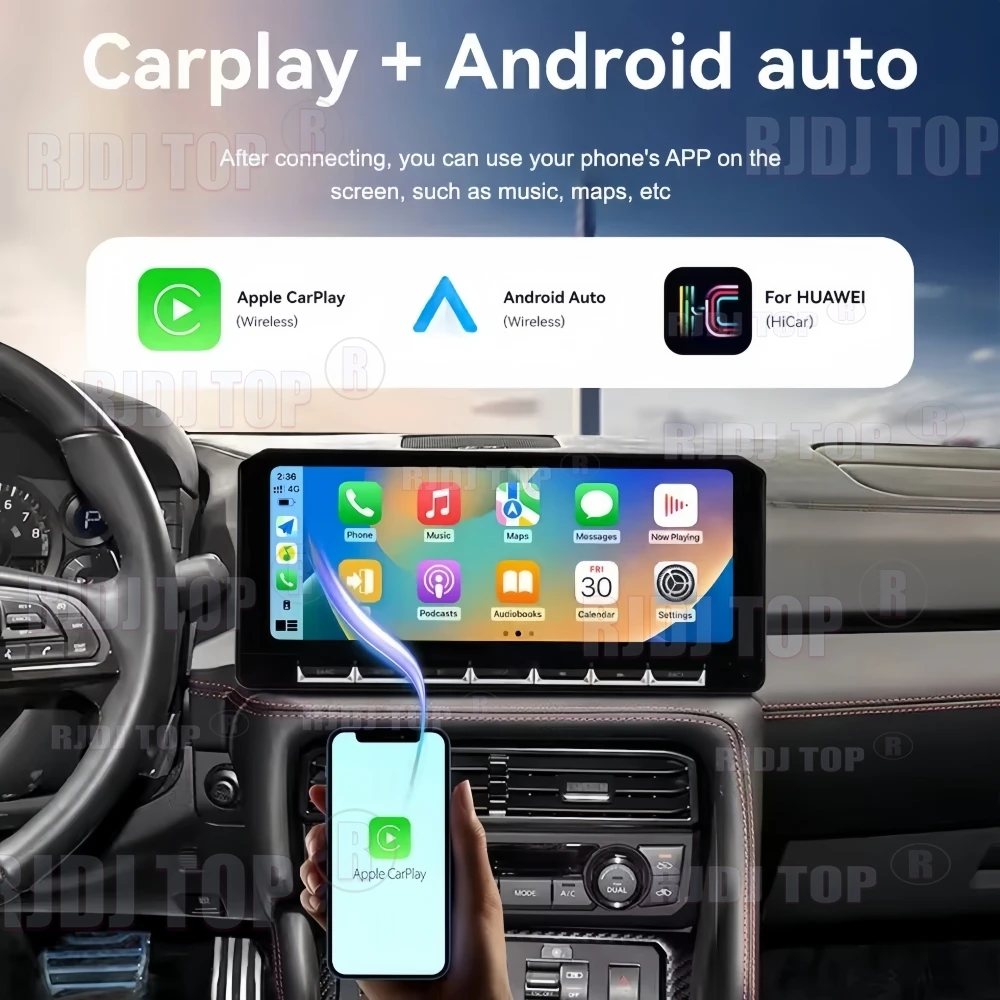 Android 14 For Nissan GT-R 2017-2021 Car Radio Automobile Multimedia CarPlay Android Auto GPS Navigation Stereo Touch Screen DSP