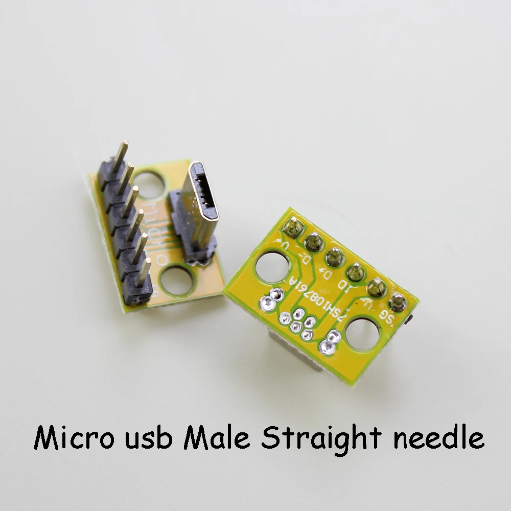 USB verticale Micro USB tipo C femmina maschio testa connettore PCB convertitore adattatore Breakout Test Board 180 gradi verticale