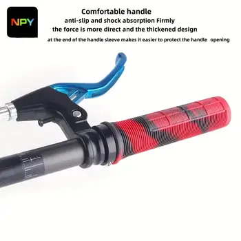 NPY 自行車把手 登山車橡膠鎖定握把 防震防滑 登山車/公路車把手套 折疊平衡車配件 10 最佳銷售 抓地力強的登山車 - №5