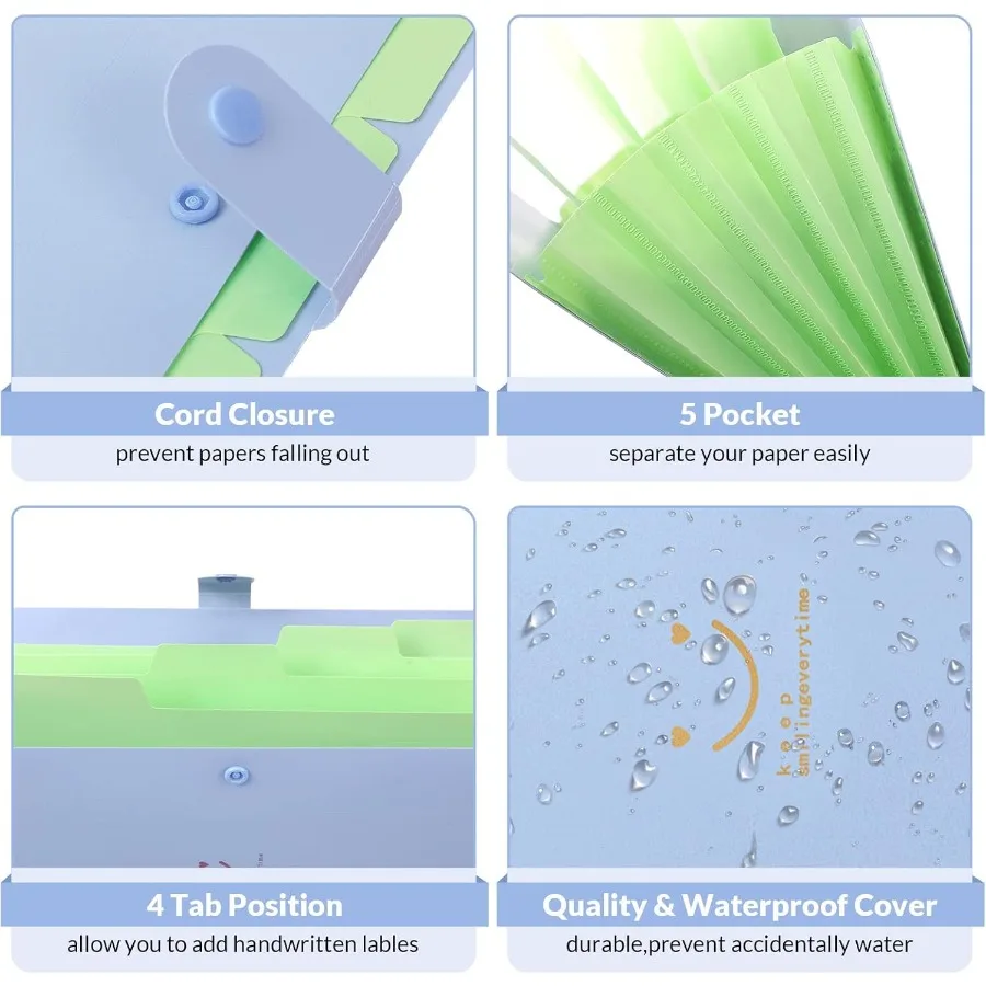مجلد ملفات قابل للتوسيع بحجم حرف A4 أرجواني مع جيوب أكورديون لتنظيم المستندات الفعالة في المكتب أو المنزل