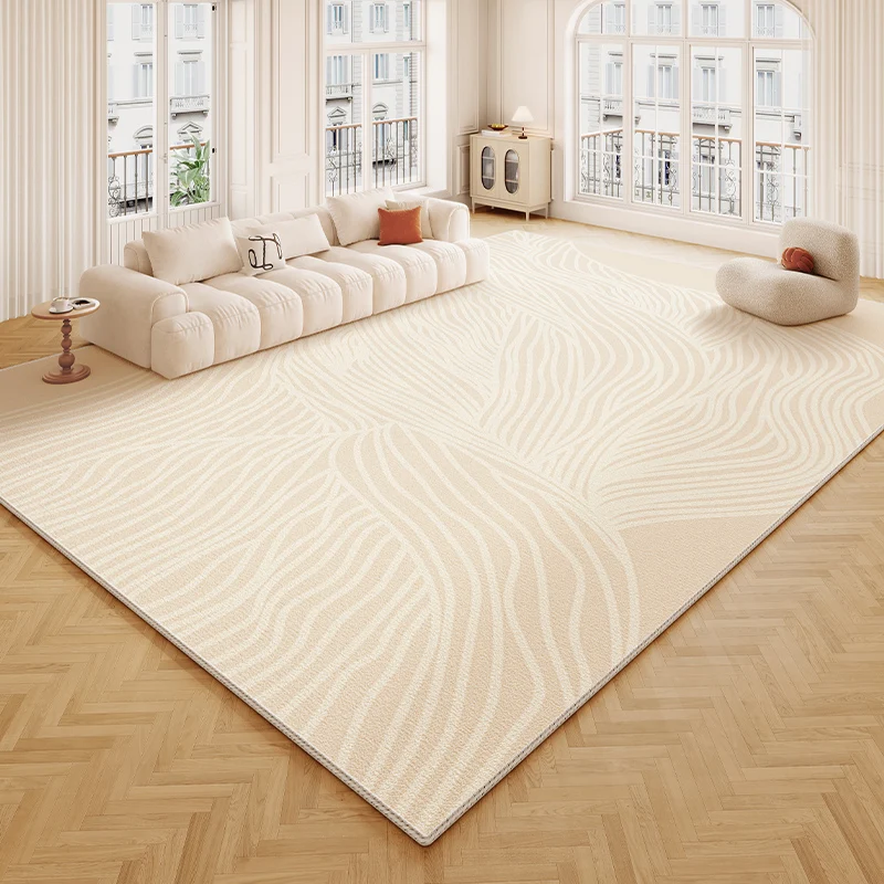 Cream Style Rugs for Bedroom Minimalist Anti-slip Floor Mat Thicken Washable Rug Fluffy Soft Living Room Decoration Plush Carpet