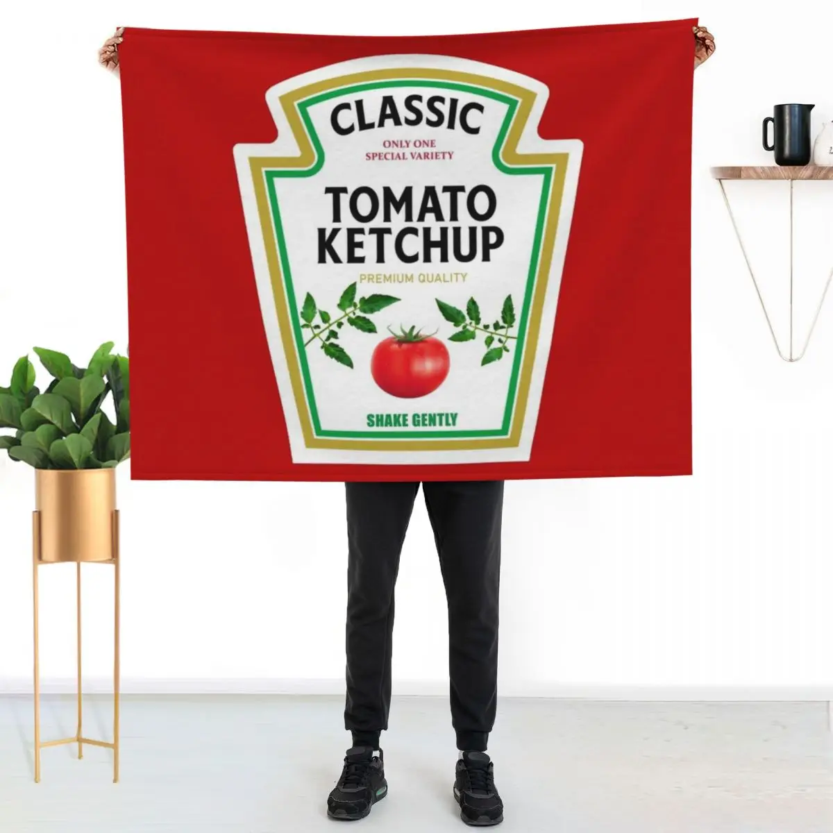 Ketchup Halloween 2023 Costume Family Group Matching Couple Mustard Mayo Throw Blanket Decorative Sofa Vintage For Baby Blankets