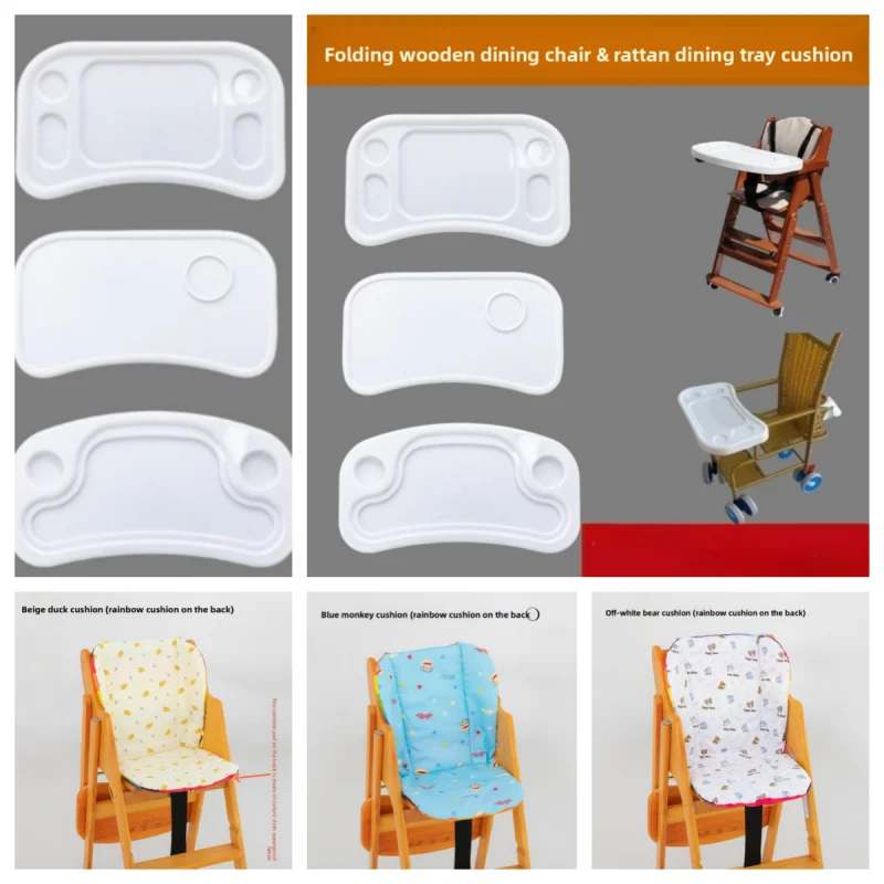 Children's Dining Chairs Plates Carts Dining Board Accessories Solid Wood Baby Chairs Dining Table Boards Universal
