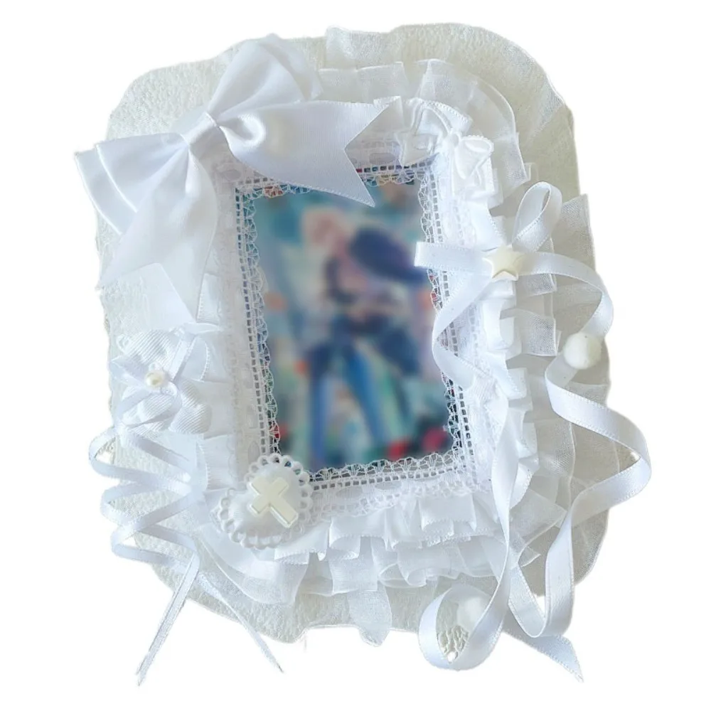 

New Polyester Card Holder Lace Kawaii Idol Chasing Pendant ID Credit Case Photo Decor