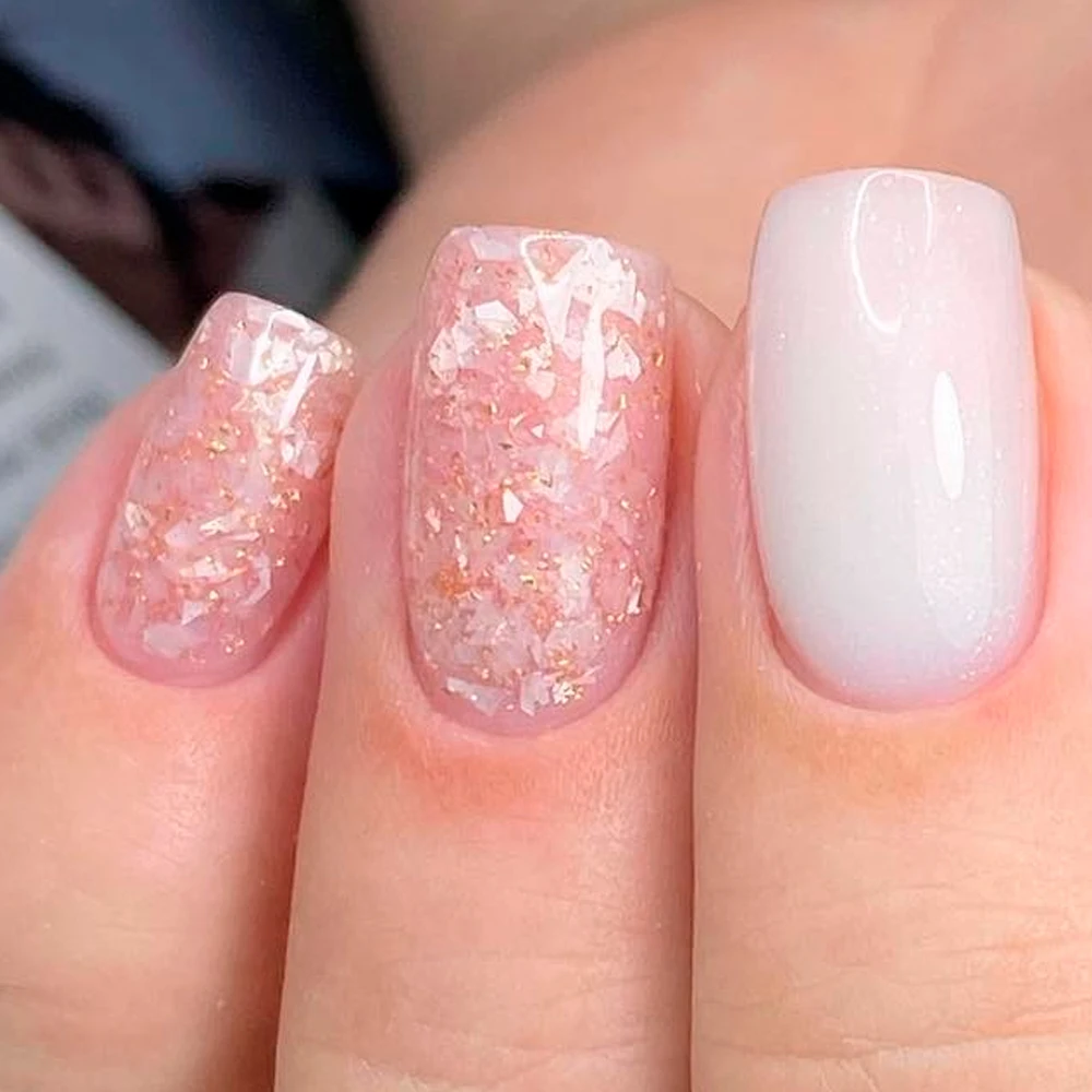 KODIES GEL Mineral Glitter Rubber Base Gel Nail Polish Sequins Semi Permanent Soak Off UV Manicure Base Gel Top Coat Nails Art