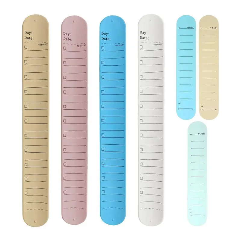 Silicone Reminder Bracelet Silicone Slap Bracelets Erasable To Do List Wrist Notepad Silicone Nurse Notepad Reusable Waterproof