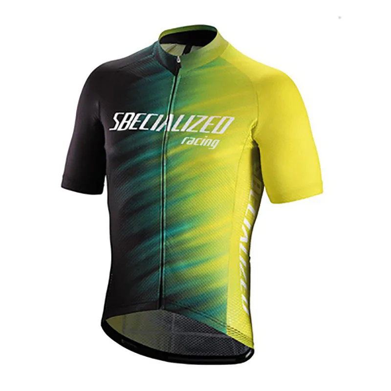 Cycling Jersey Men Reflective MTB Road Bike Clothes Bicycle Jersey Mesh Breathable Cycling Clothing Summer Bike Jersey