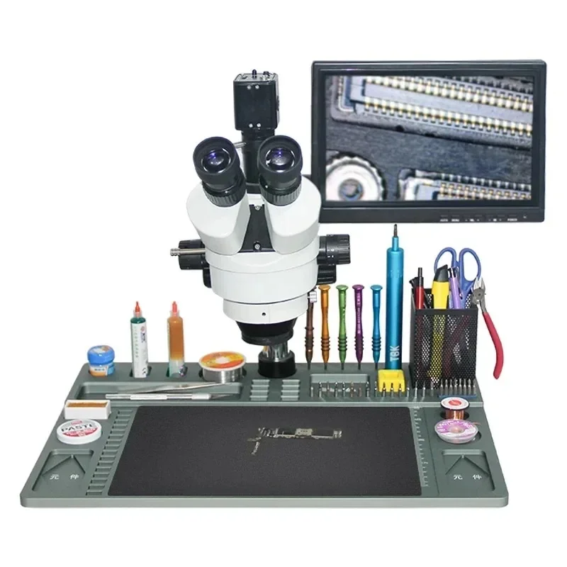 

Trinocular Microscope for Mobile Phone Repair, Motherboard Soldering Station, BGA Rework Machine for Chip Circuit Board