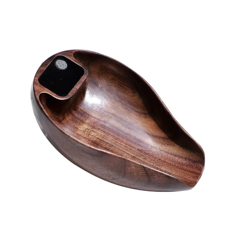 

Walnut coffee electronic scale intelligent small Italian coffee weighing bean plate scale for hand brewing bean plate